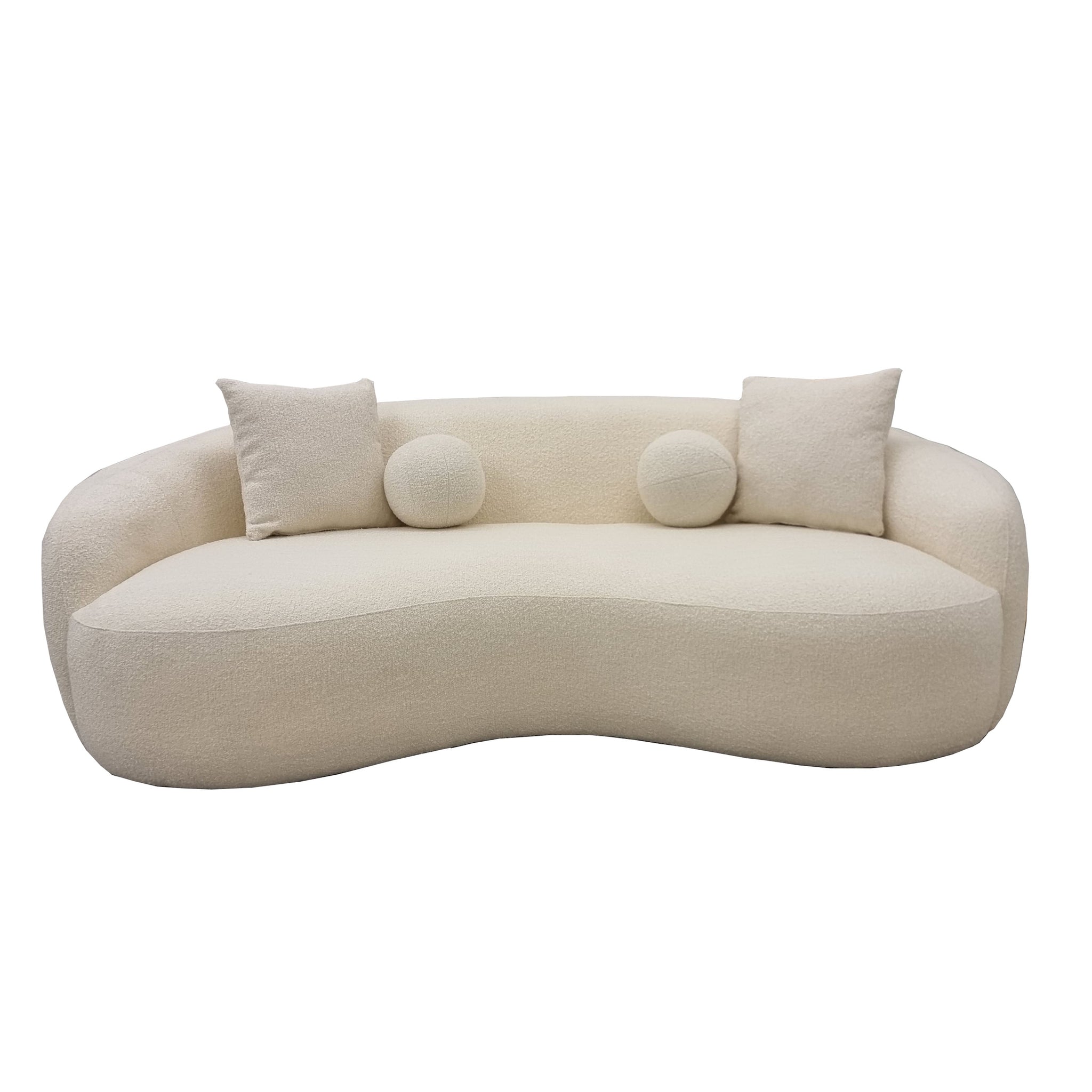 The Wave Boucle Sofa - Ivory