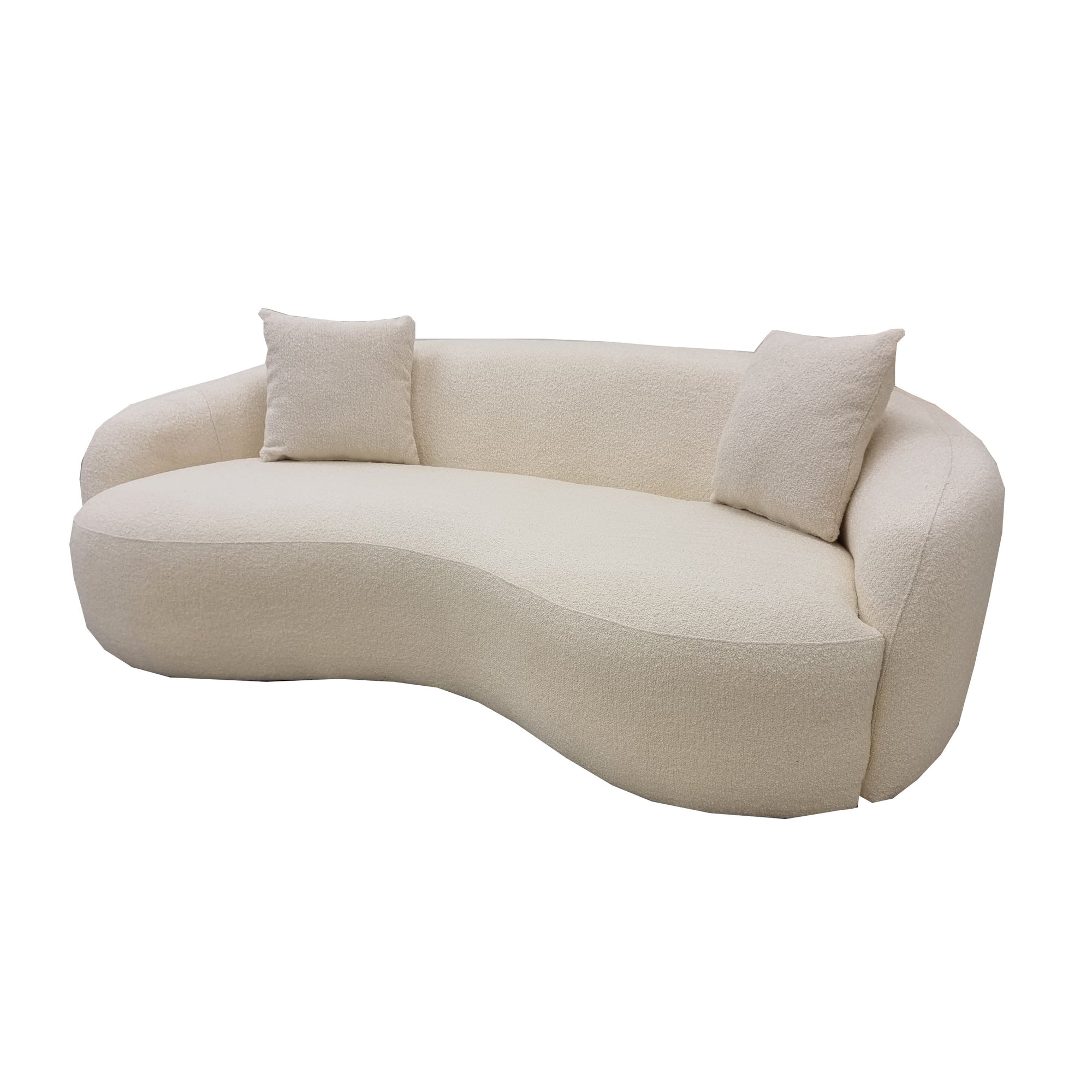 The Wave Boucle Sofa - Ivory