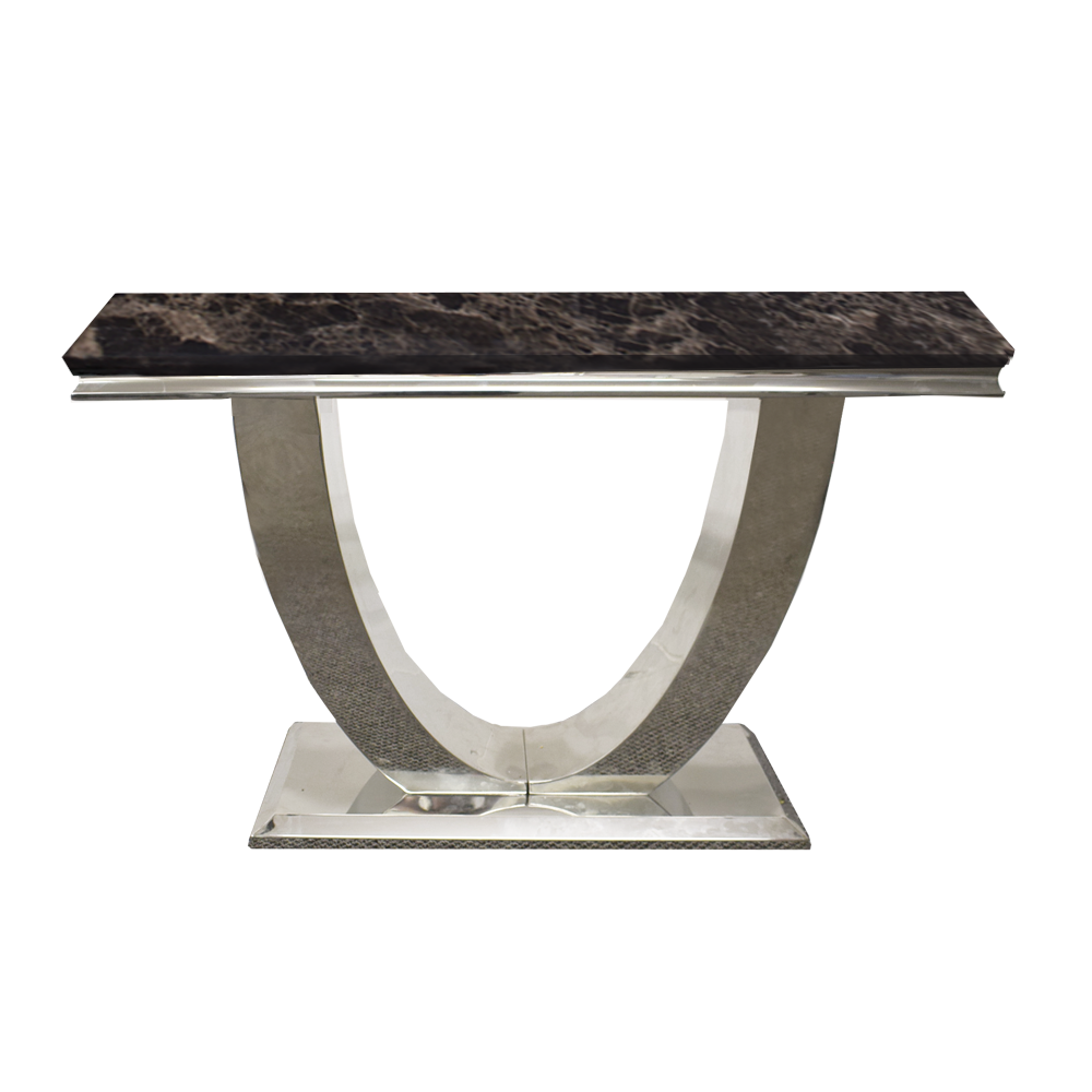 10 x Arial Console Tables with Black Marble