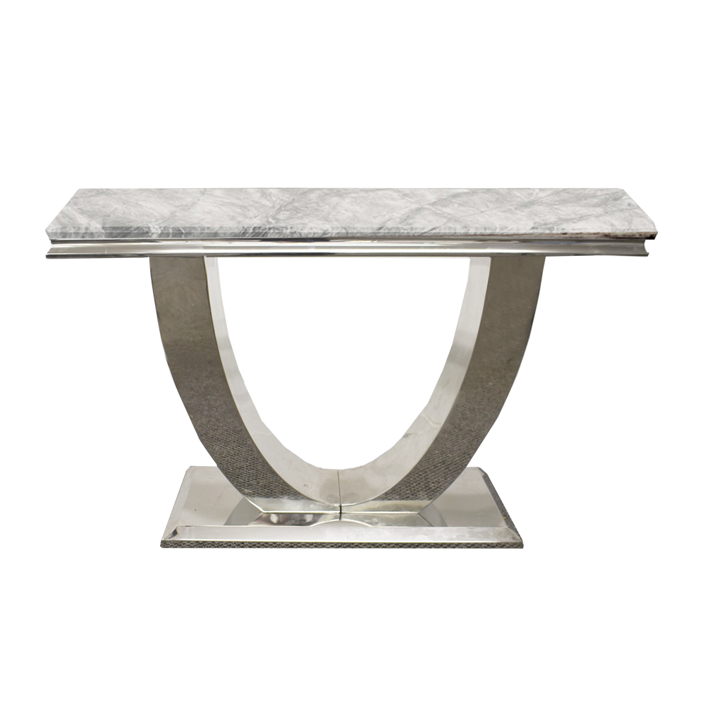 10 x Arial Console Tables in White Marble