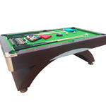 8 FT Modern Pool Table Green Billiards – Leonida Full Optional