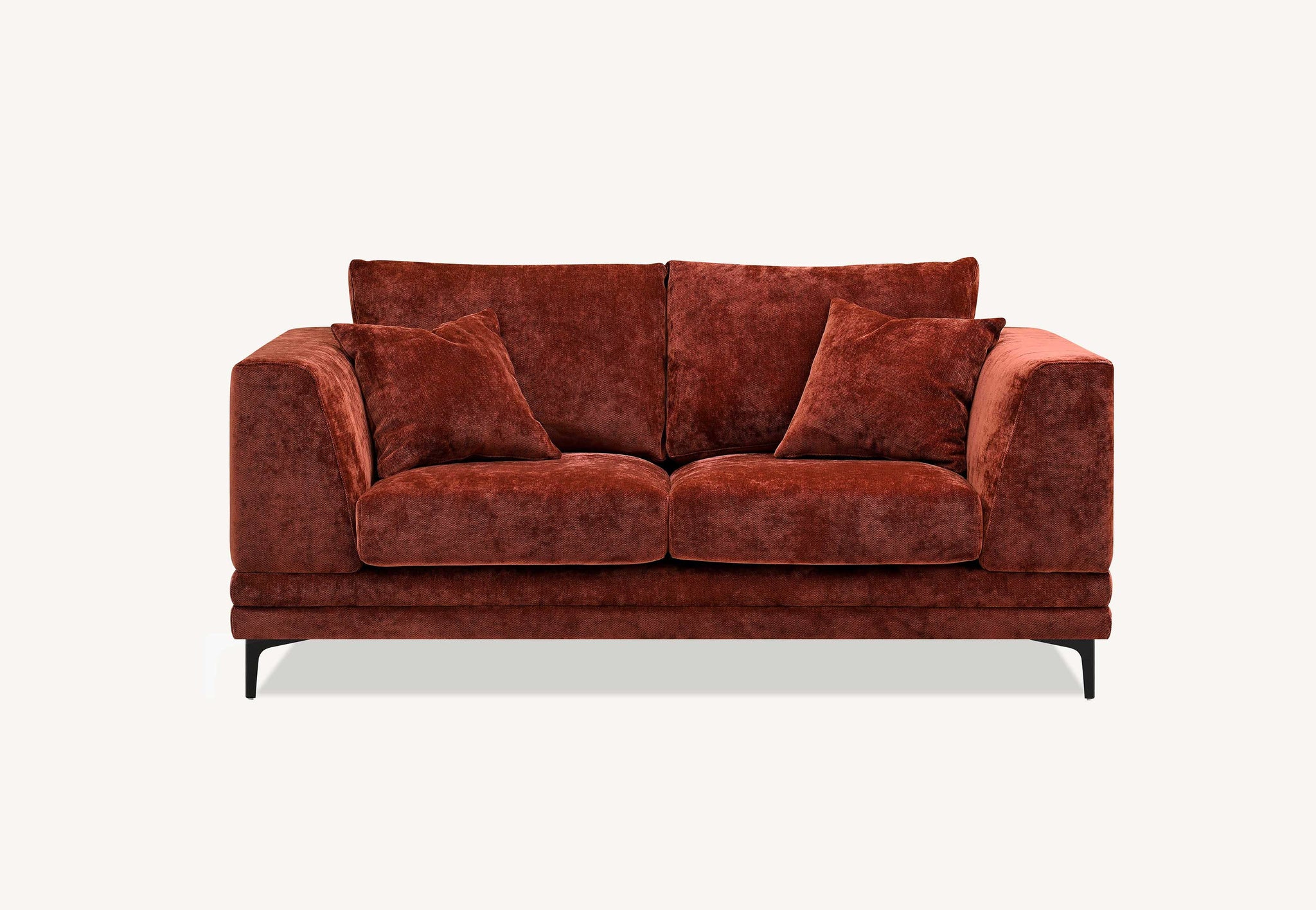 Aluxo Lenox Sofa Range in Rust Velvet