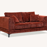 Aluxo Lenox Sofa Range in Rust Velvet