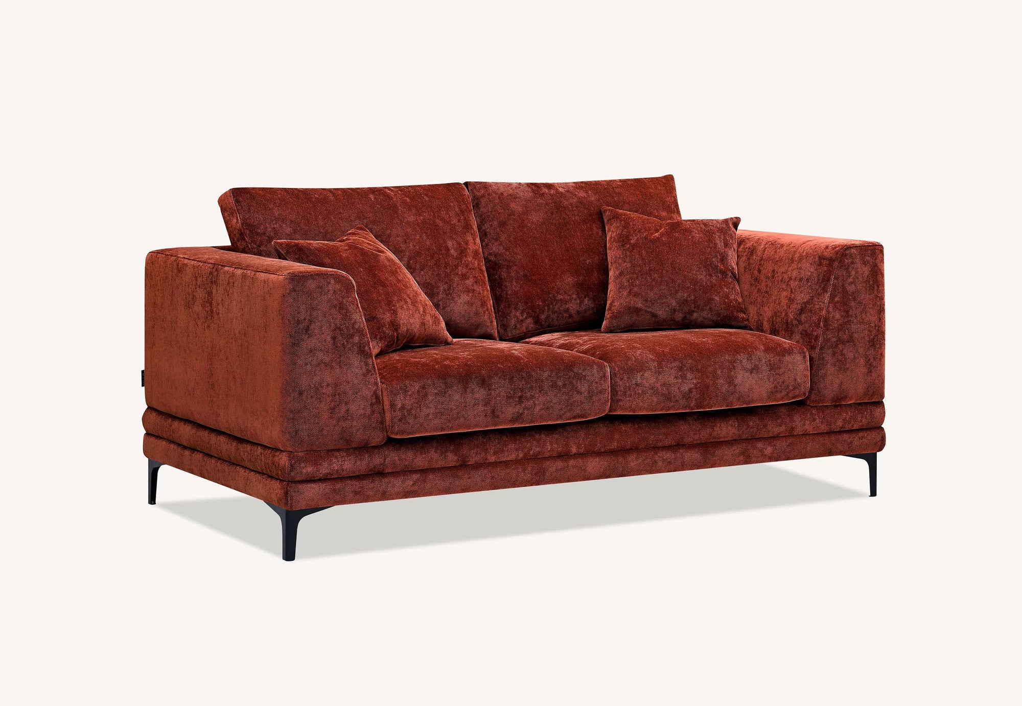 Aluxo Lenox Sofa Range in Rust Velvet