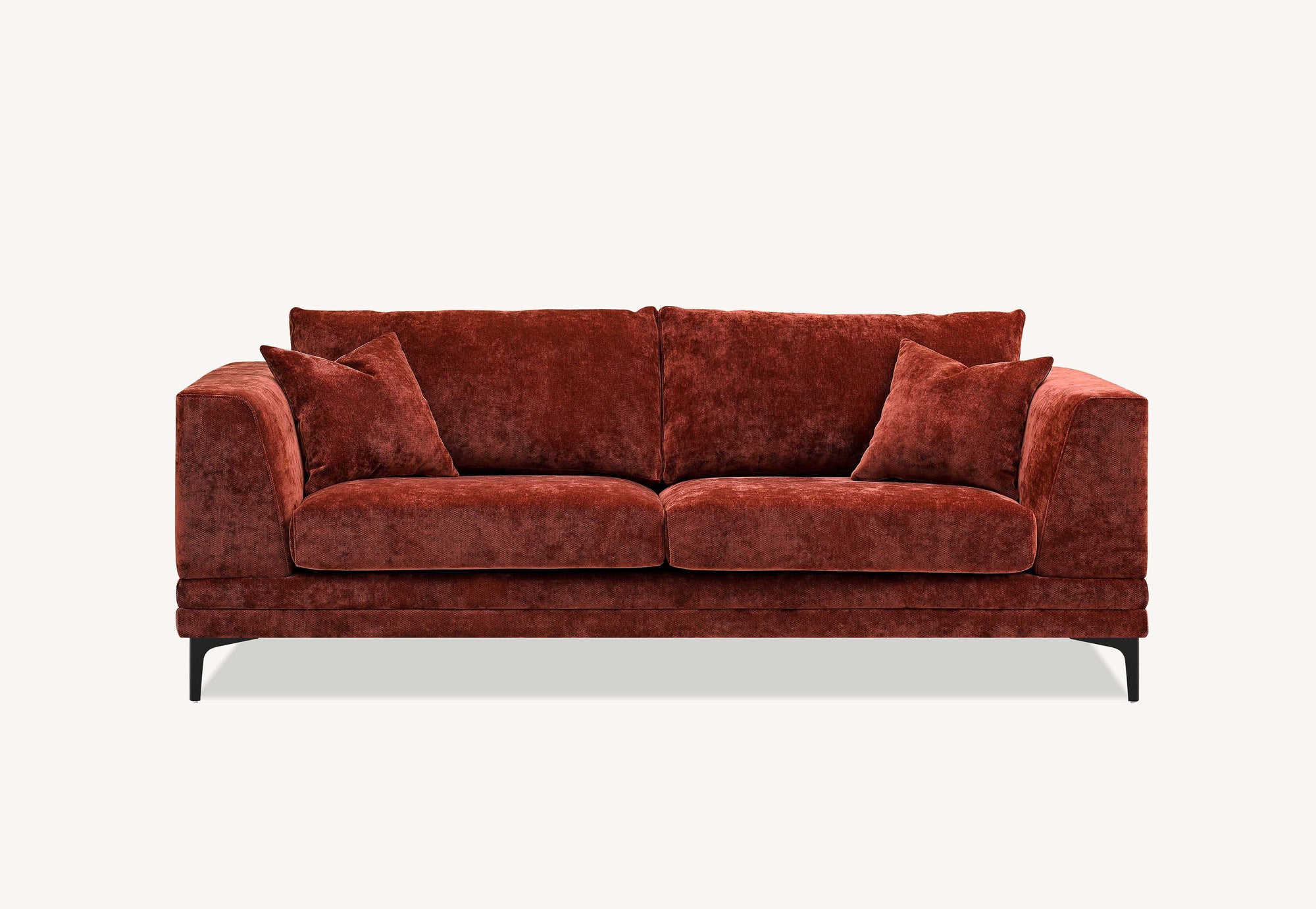 Aluxo Lenox Sofa Range in Rust Velvet