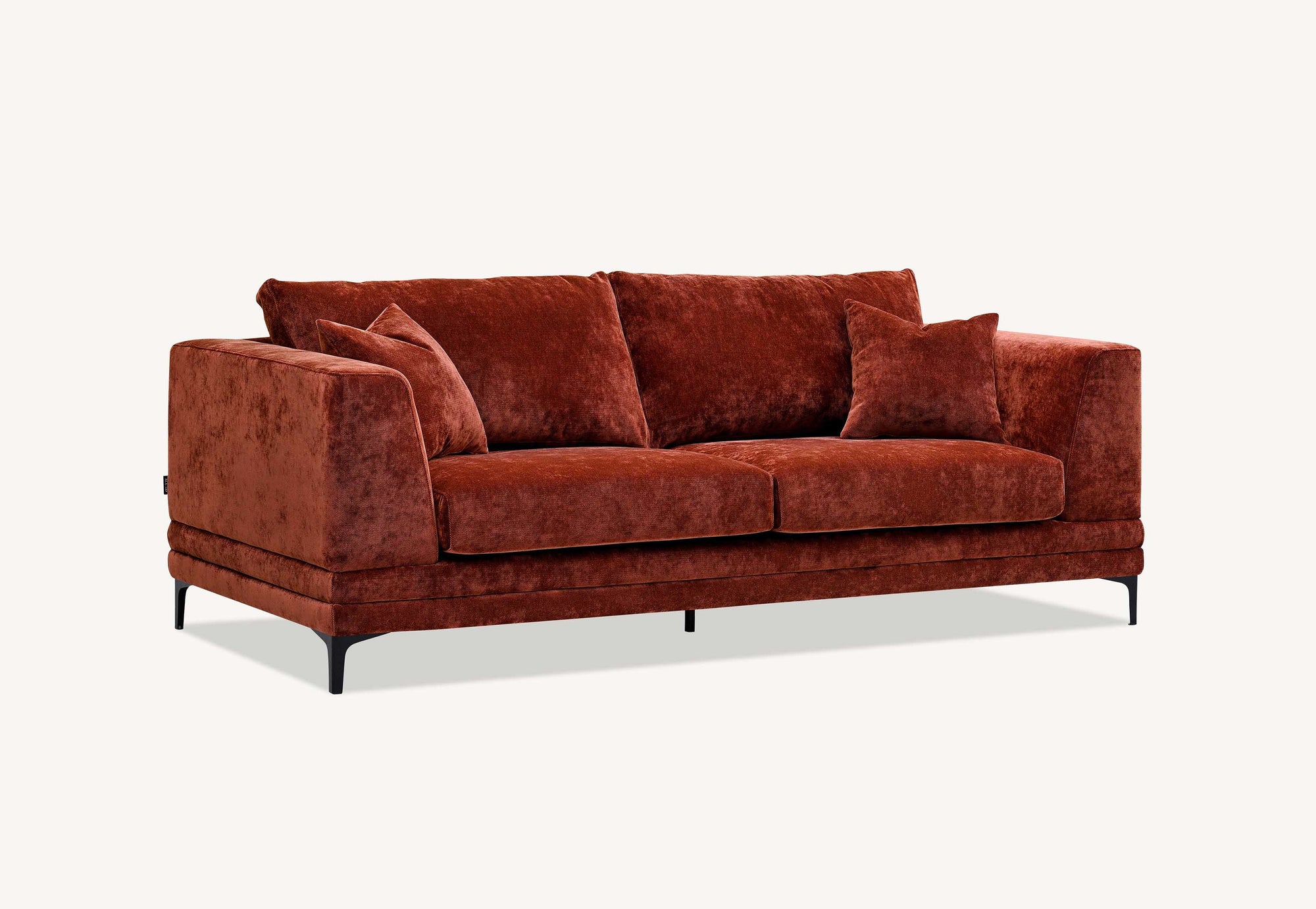 Aluxo Lenox Sofa Range in Rust Velvet