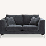 Aluxo Lenox Sofa Range in Steel Velvet