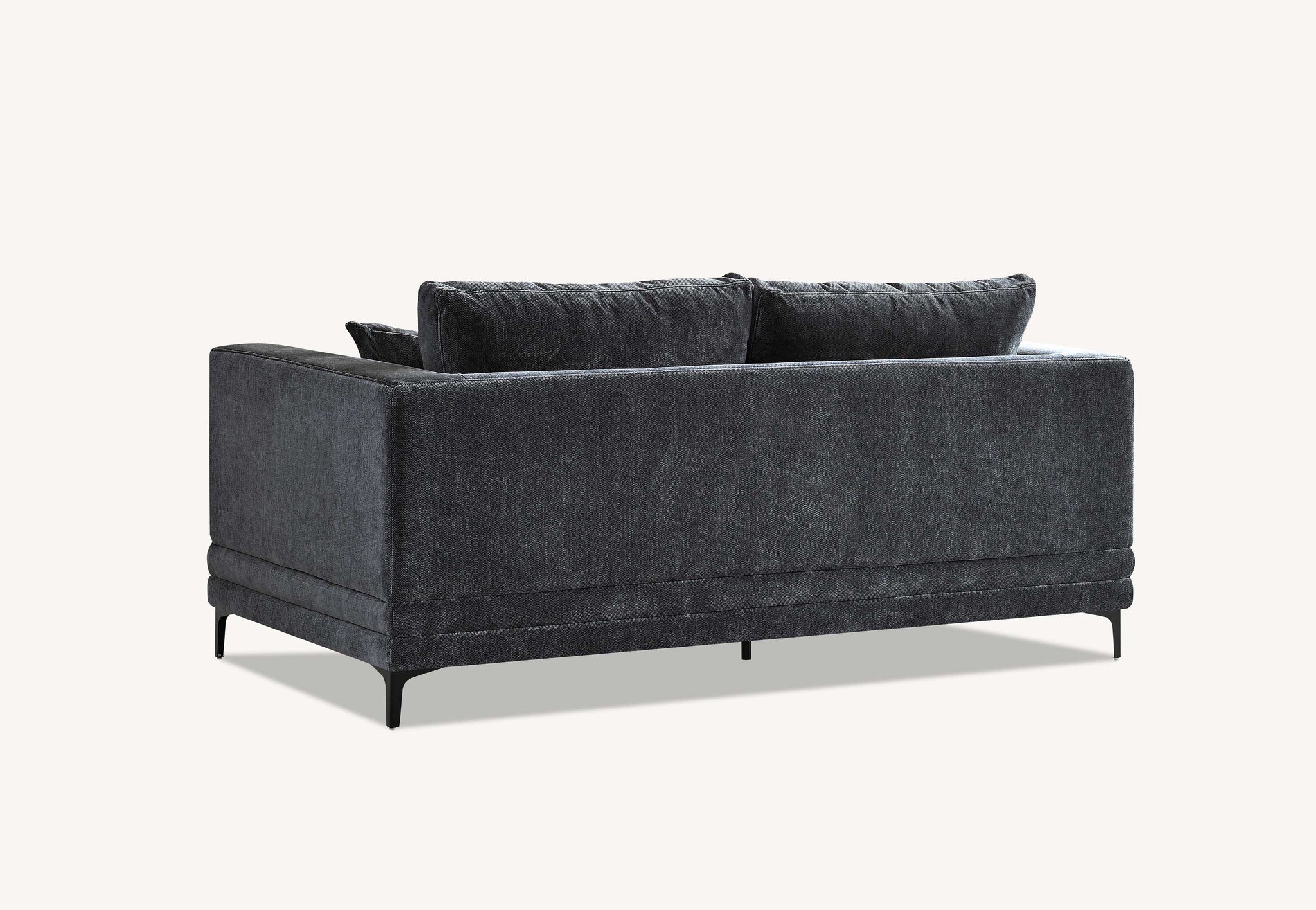 Aluxo Lenox Sofa Range in Steel Velvet