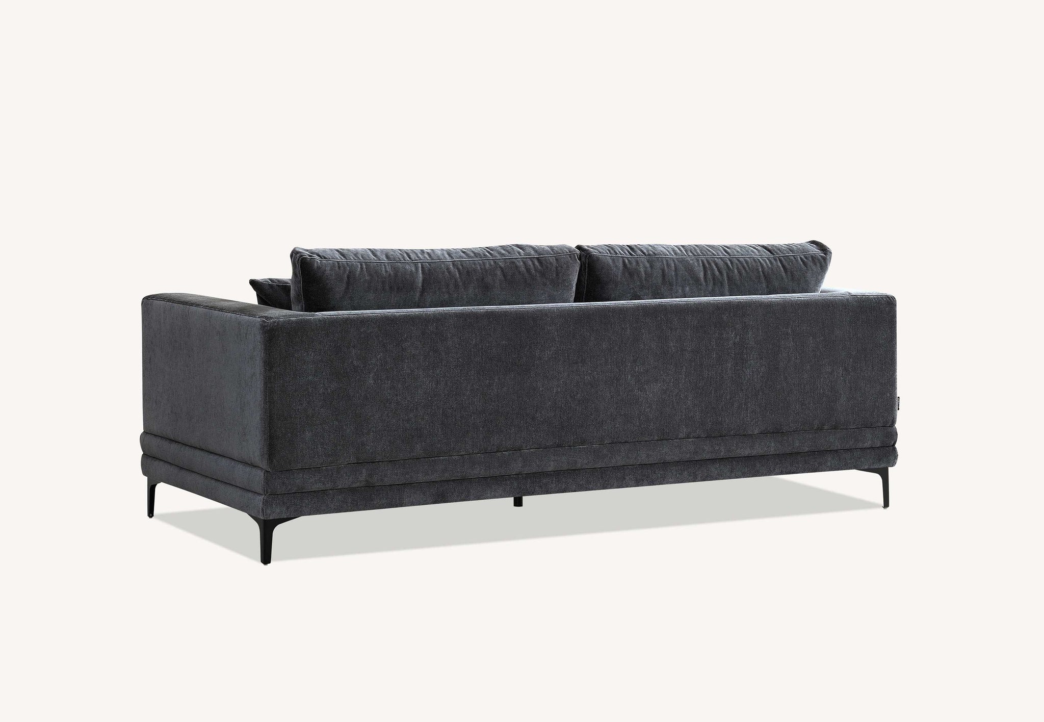 Aluxo Lenox Sofa Range in Steel Velvet