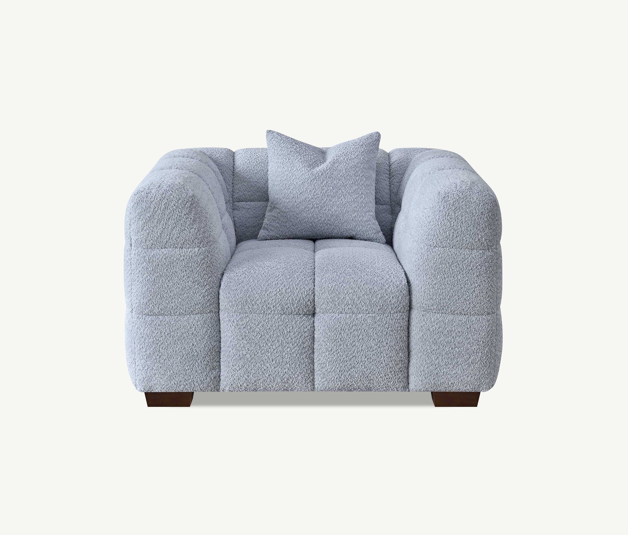 Aluxo Tribeca Sofa Range in Pearl Boucle Fabric