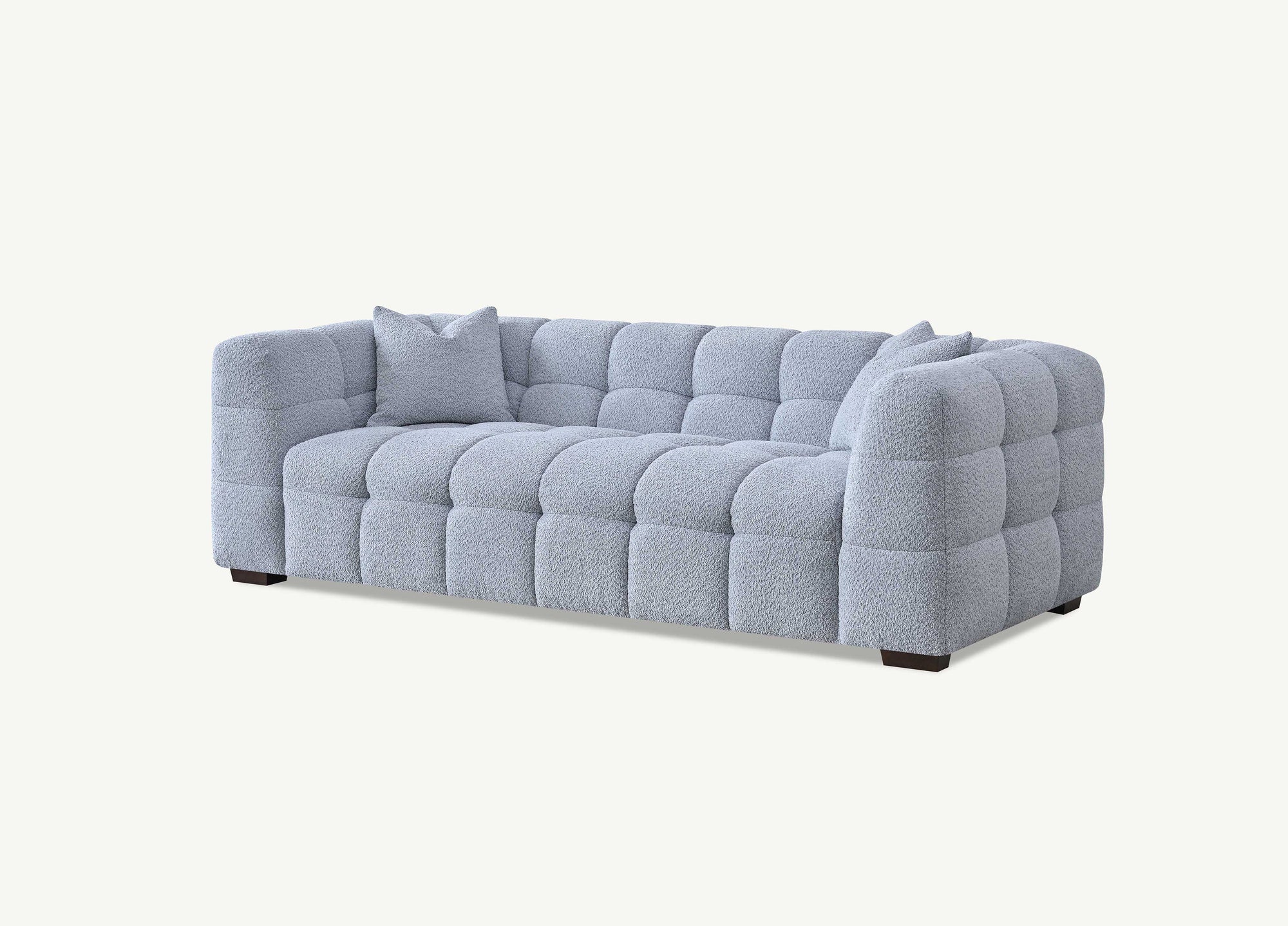 Aluxo Tribeca Sofa Range in Pearl Boucle Fabric