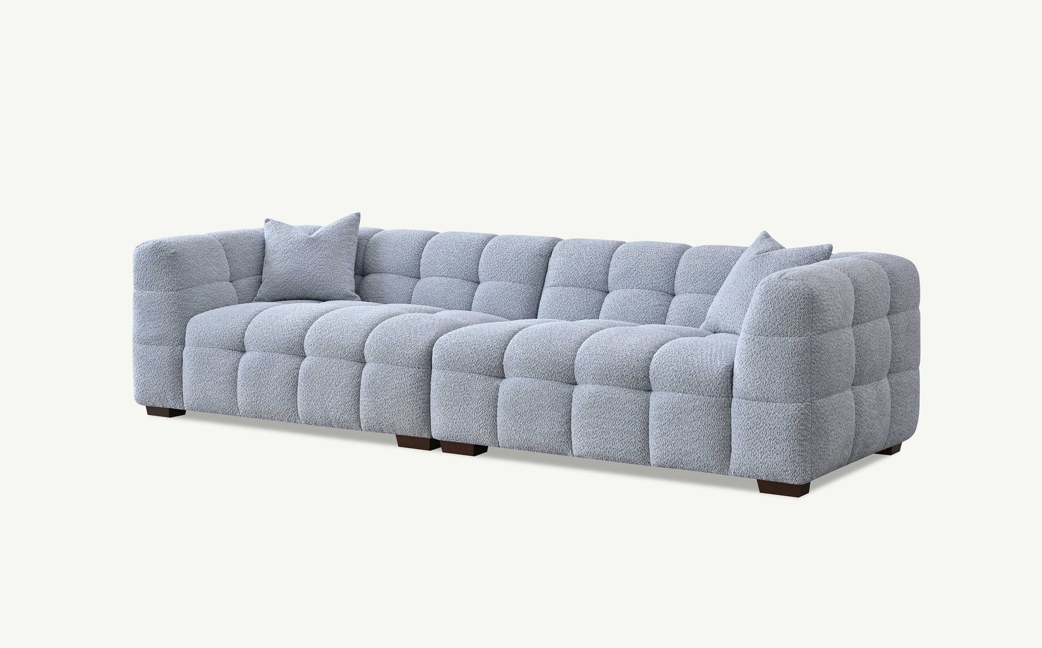 Aluxo Tribeca Sofa Range in Pearl Boucle Fabric