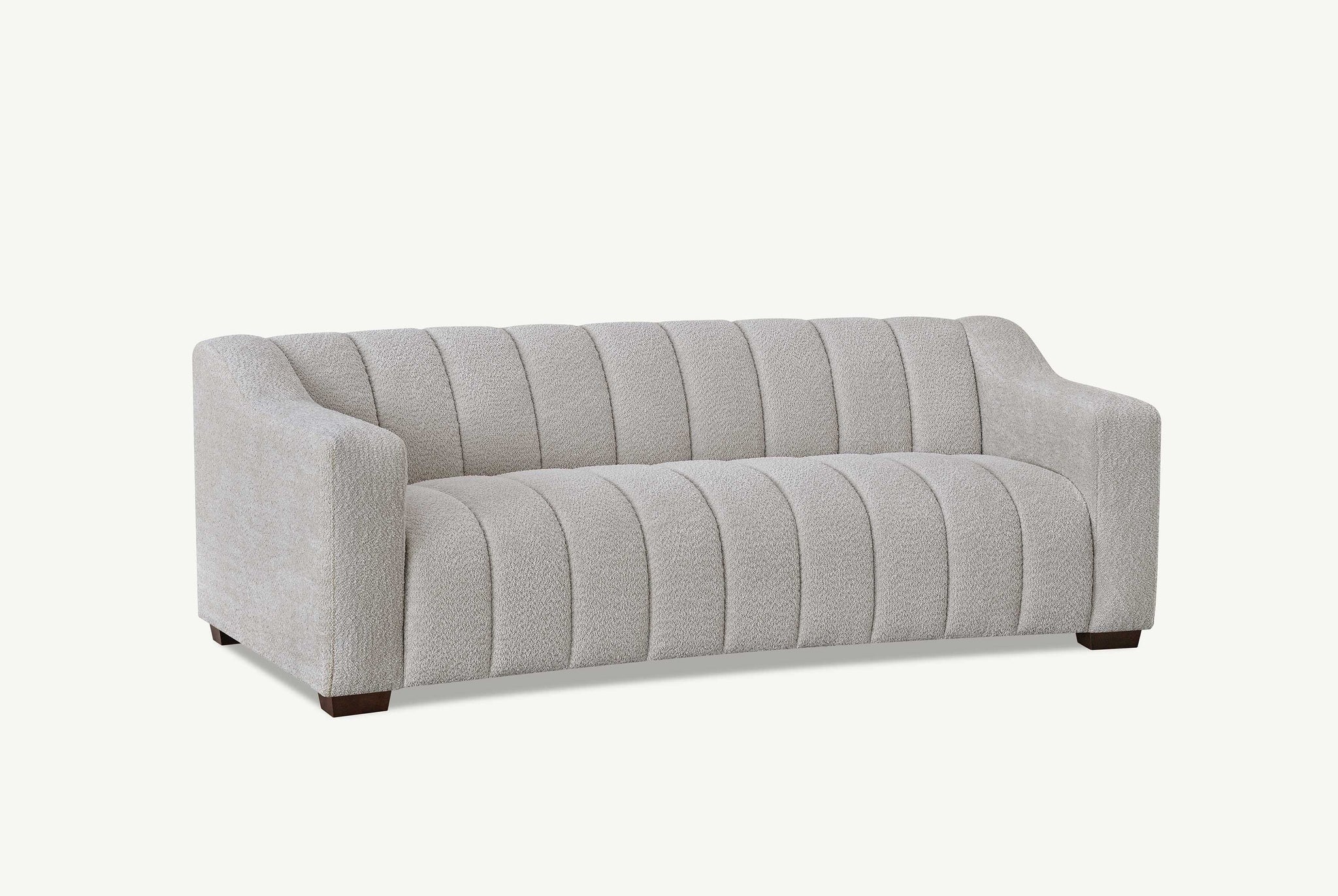 Aluxo Astoria 3 Seater Sofa in Oatmeal Boucle Fabric