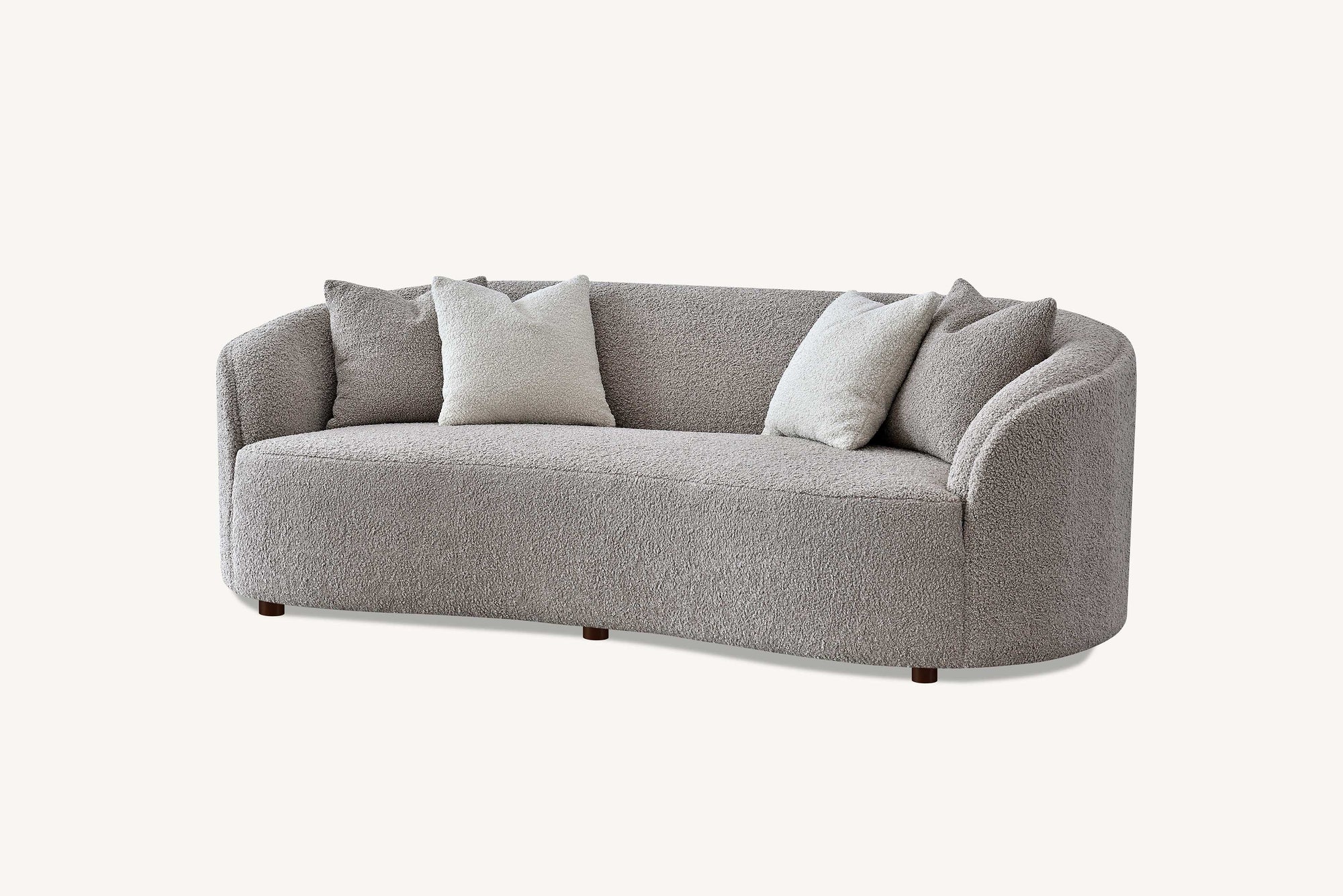 Aluxo Nolita Boucle Teddy Sofa and Accent Chair