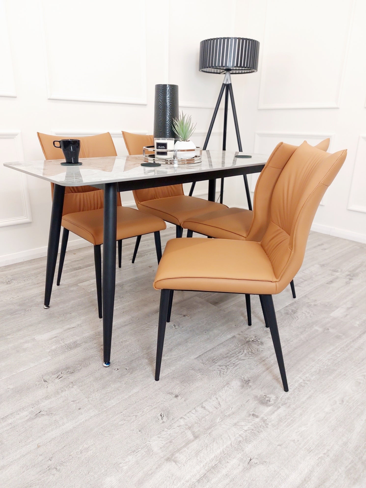 Flora Leather Dining Chair