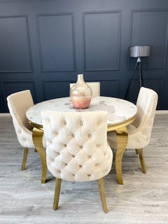 Kensington Dining Chair Gold Legs