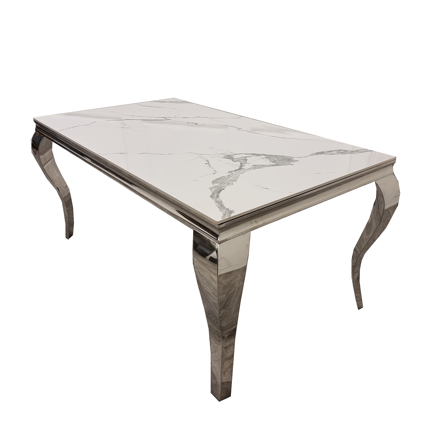 Louis Chrome Dining Table