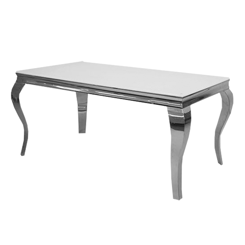 Louis Chrome Dining Table