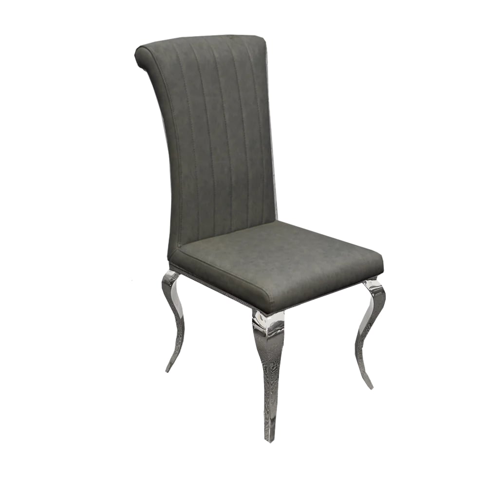 Nicole Dining Chair ALL COLOURS with Plain Back, Line & Cross Stitch