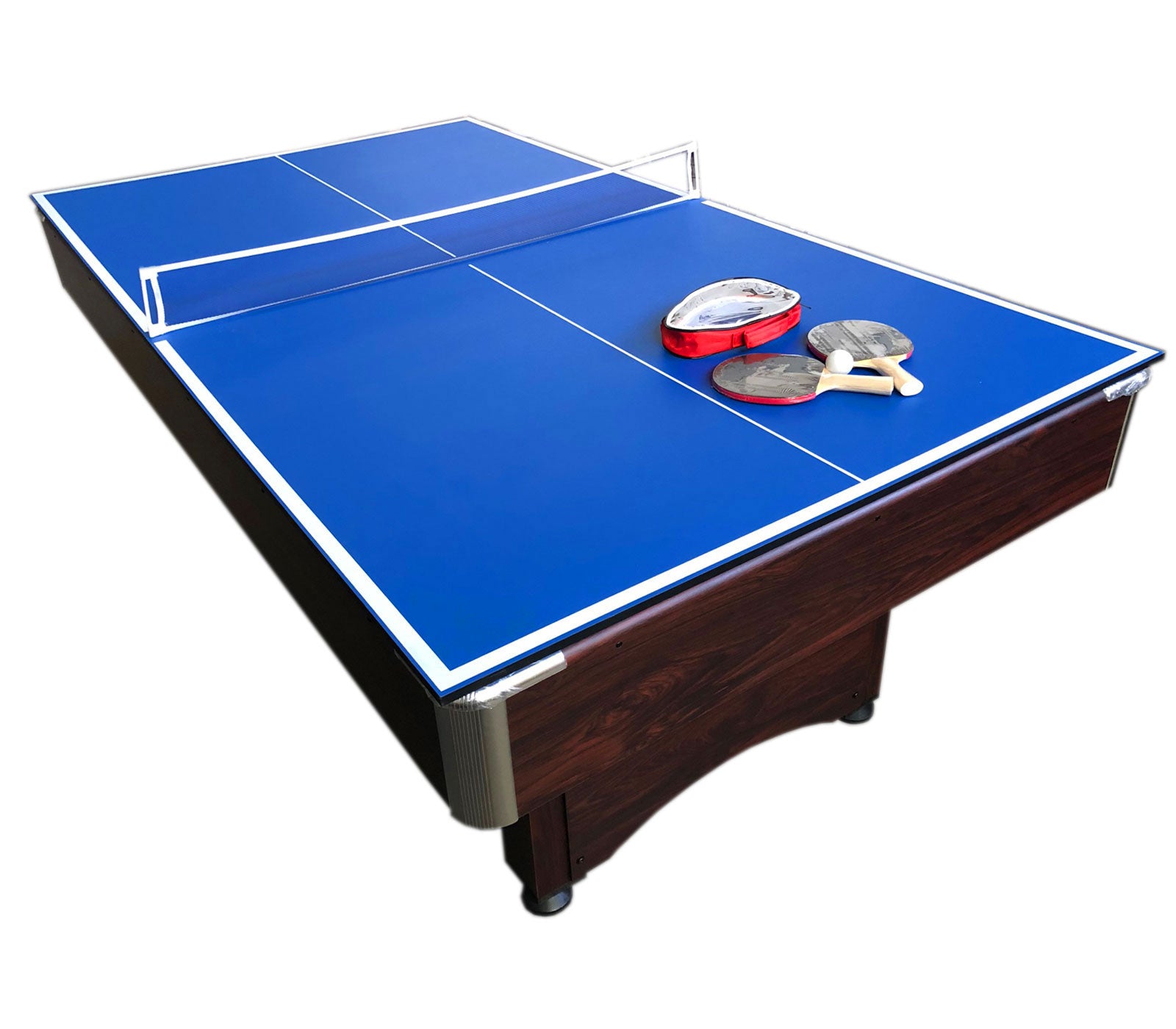 7 FT Pool Table Billiards with Tennis table and Accessories – Sirio