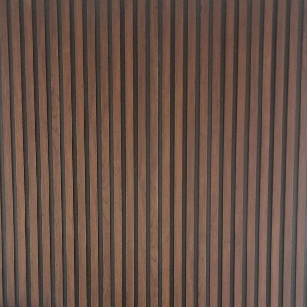 Wood Veneer Acoustic Slatted Wall Panels