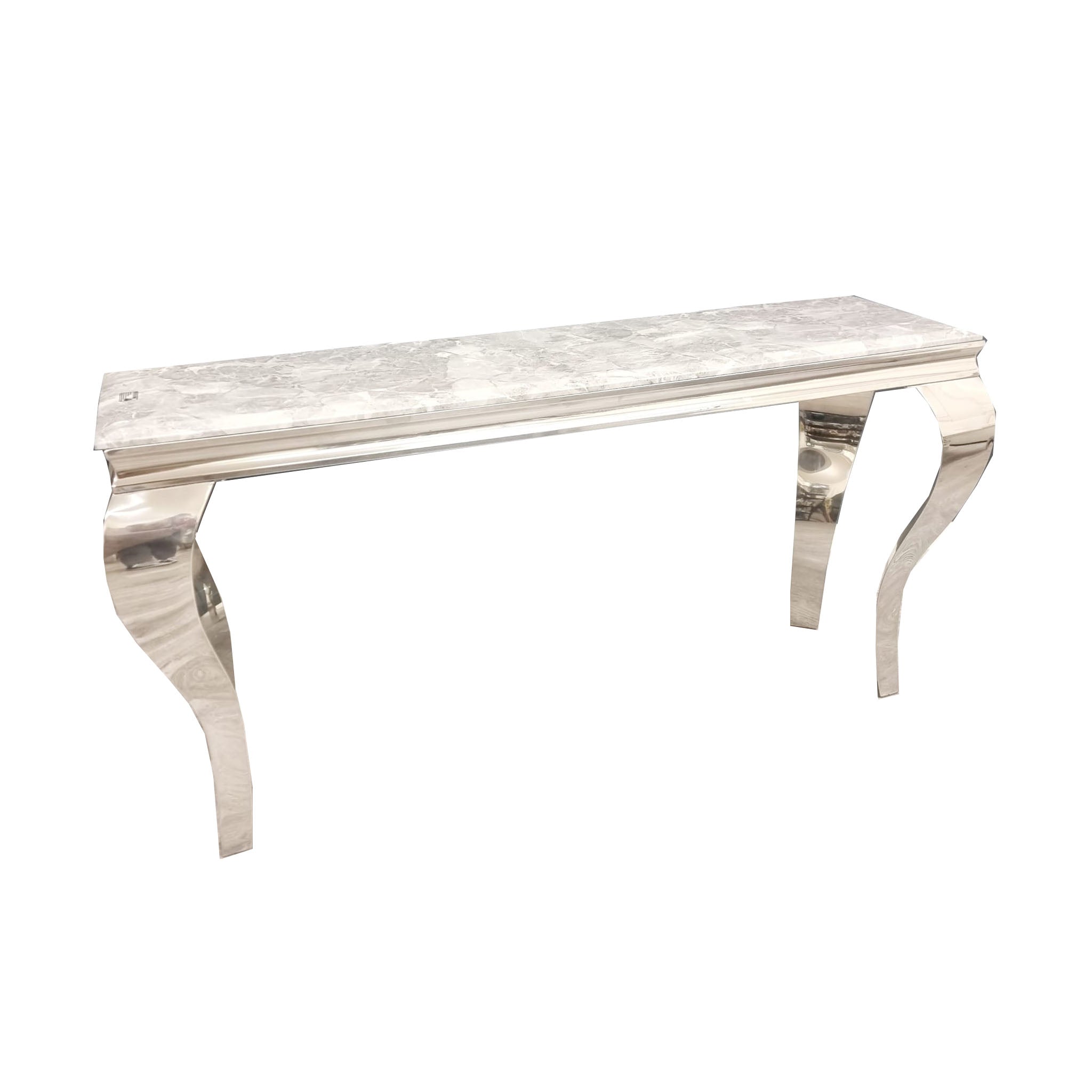 Louis Chrome Console Table