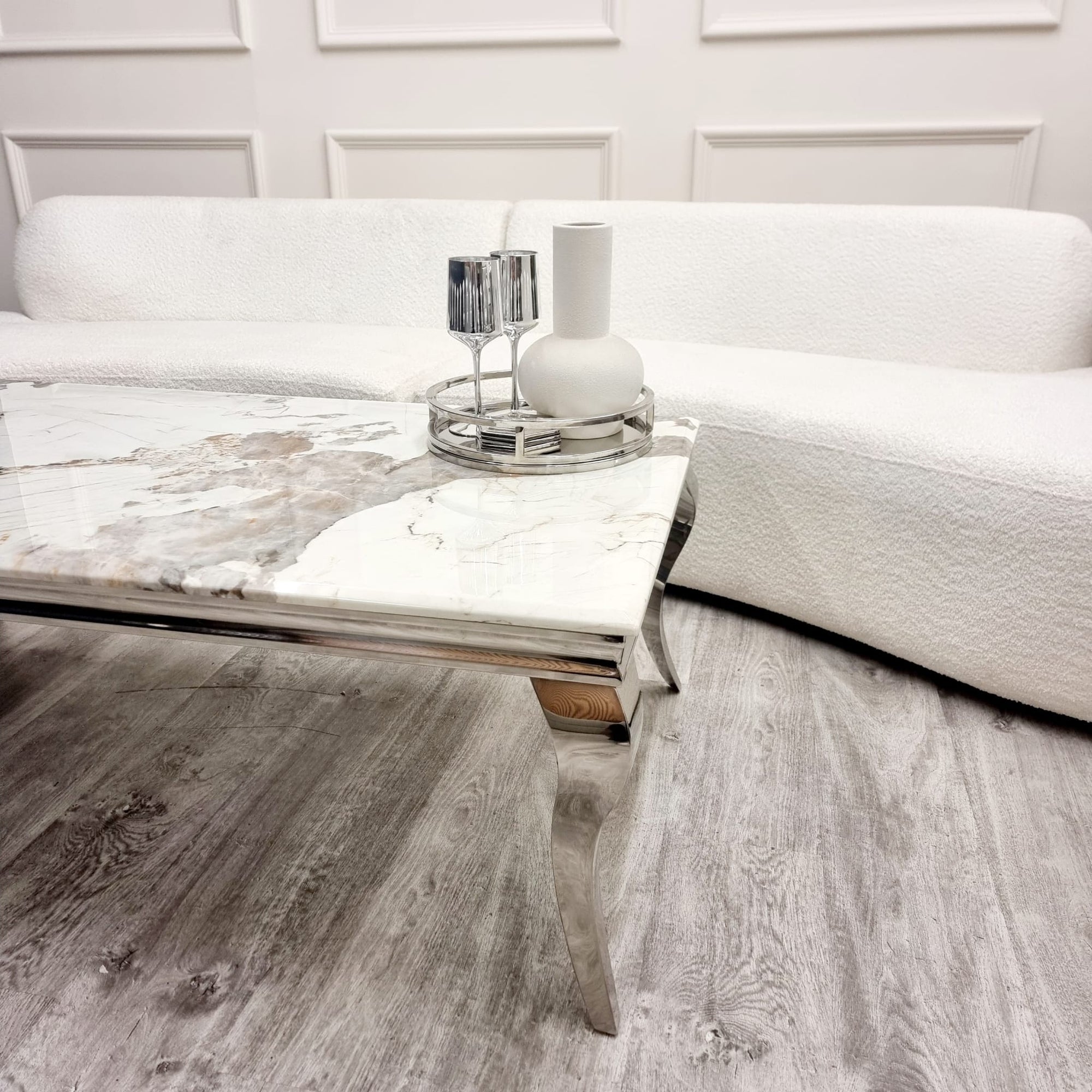 Louis Chrome Coffee Table