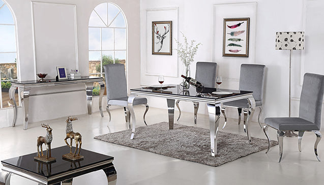 Louis Chrome Dining Table