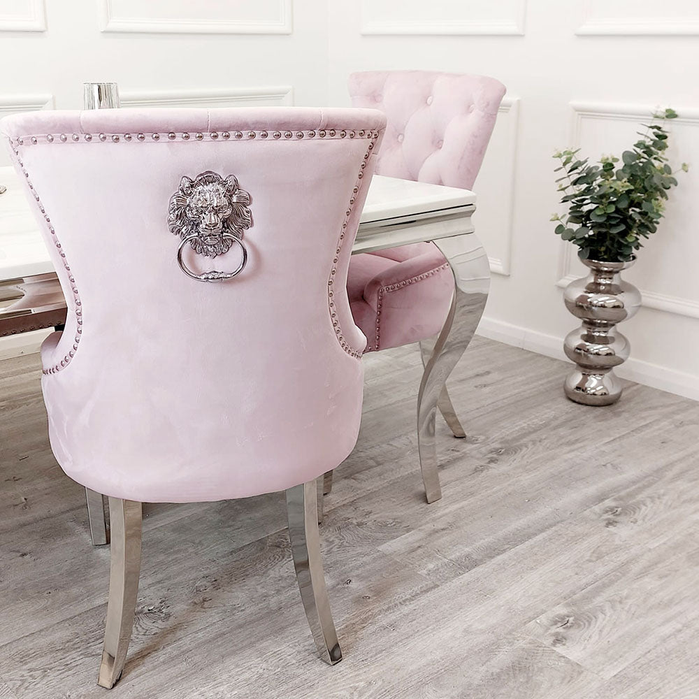 4 x Megan Dining Chair in Pink