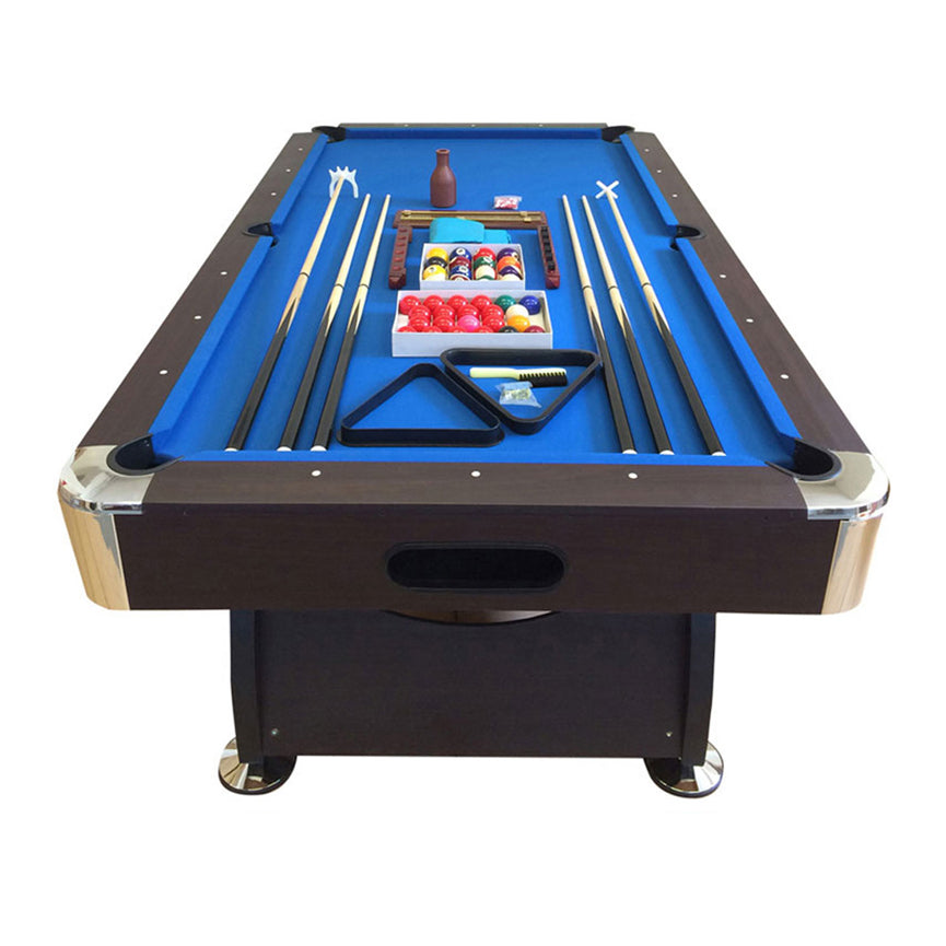 8 FT Pool Table Billiards Full Optional – Vintage Blue